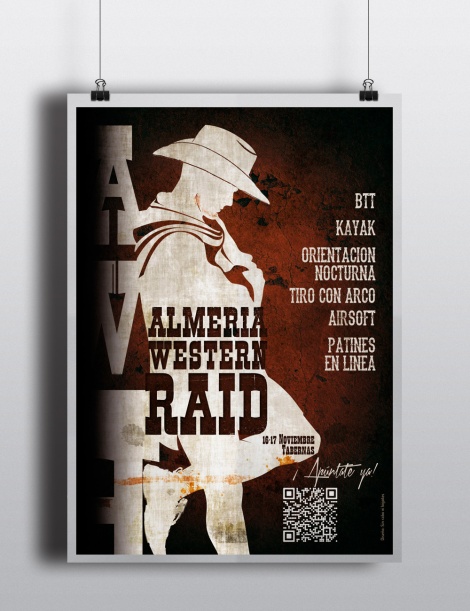poster almeria western raid inspiración Django